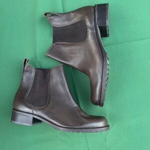 Brown Leather Ankle Boots